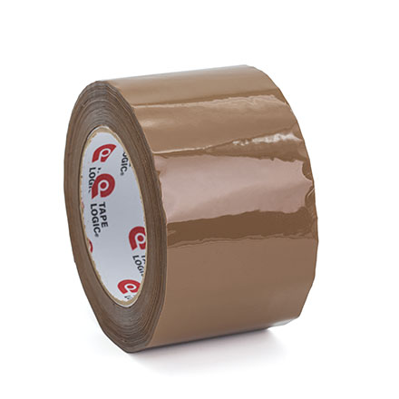 3" x 110 yds. Tan TAPE LOGIC<span class='afterCapital'><span class='rtm'>®</span></span> #600 Hot Melt Tape