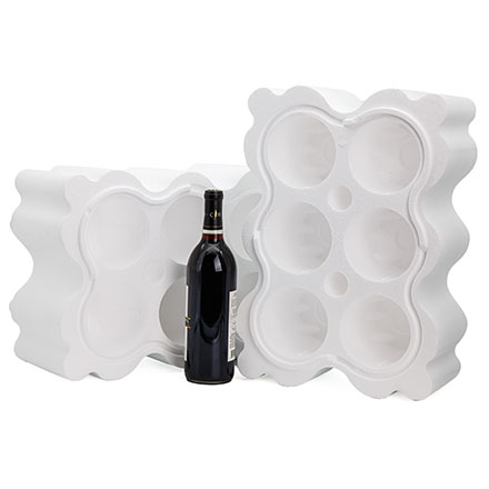 6 Bottle Foam  Wine Shipper Kit - 750ml