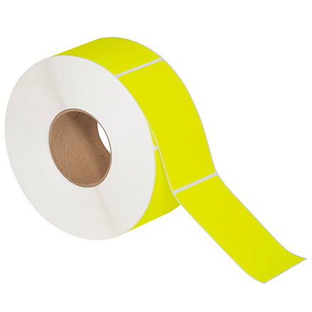 3 x 5" Fluorescent Yellow Thermal Transfer Labels